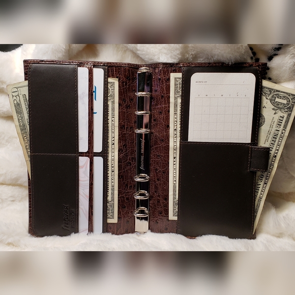Filofax Regency Compact Planner in Ostrich Italian Calf Leather - Picture 8 of 16